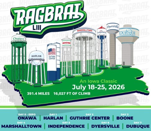 2026 RAGBRAI Route