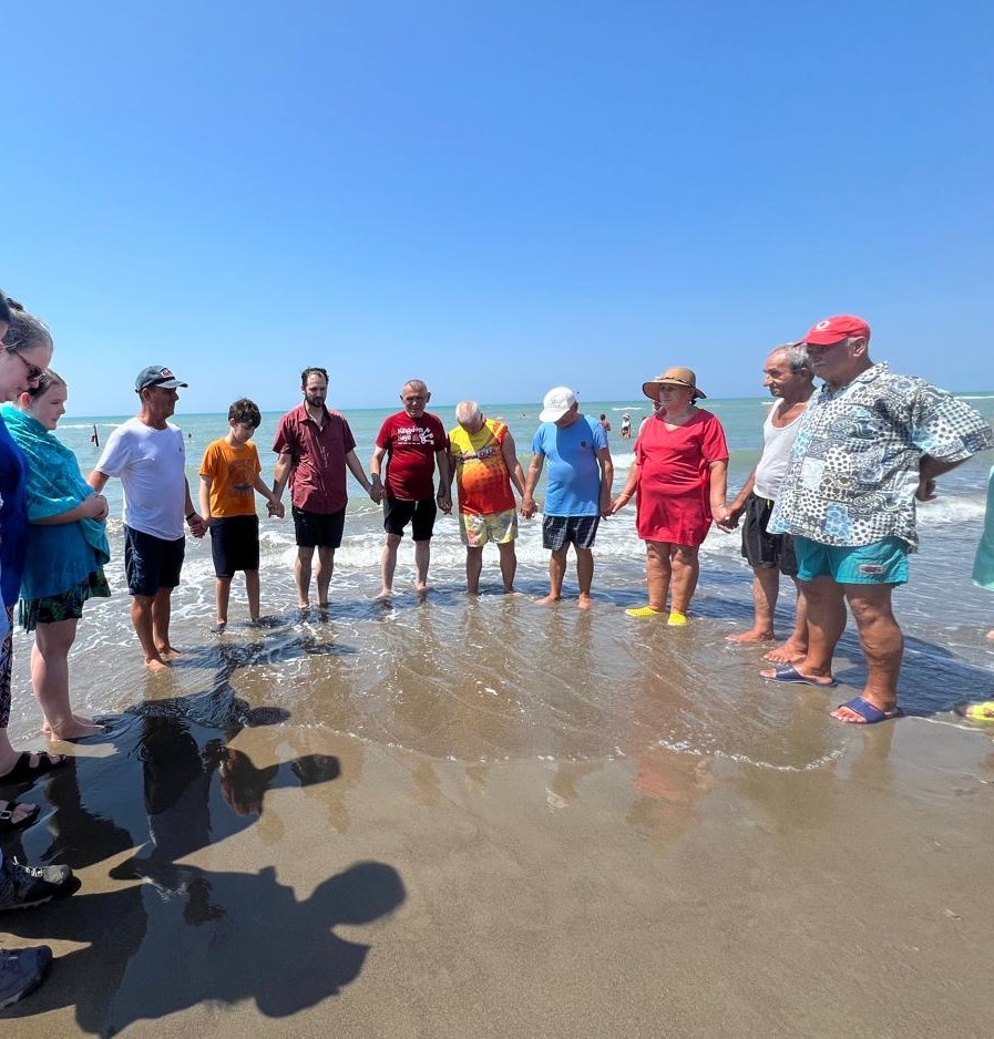 Baptism by the sea
